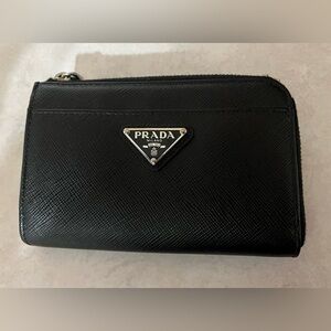 PRADA Saffiano Leather Keychain, EUC